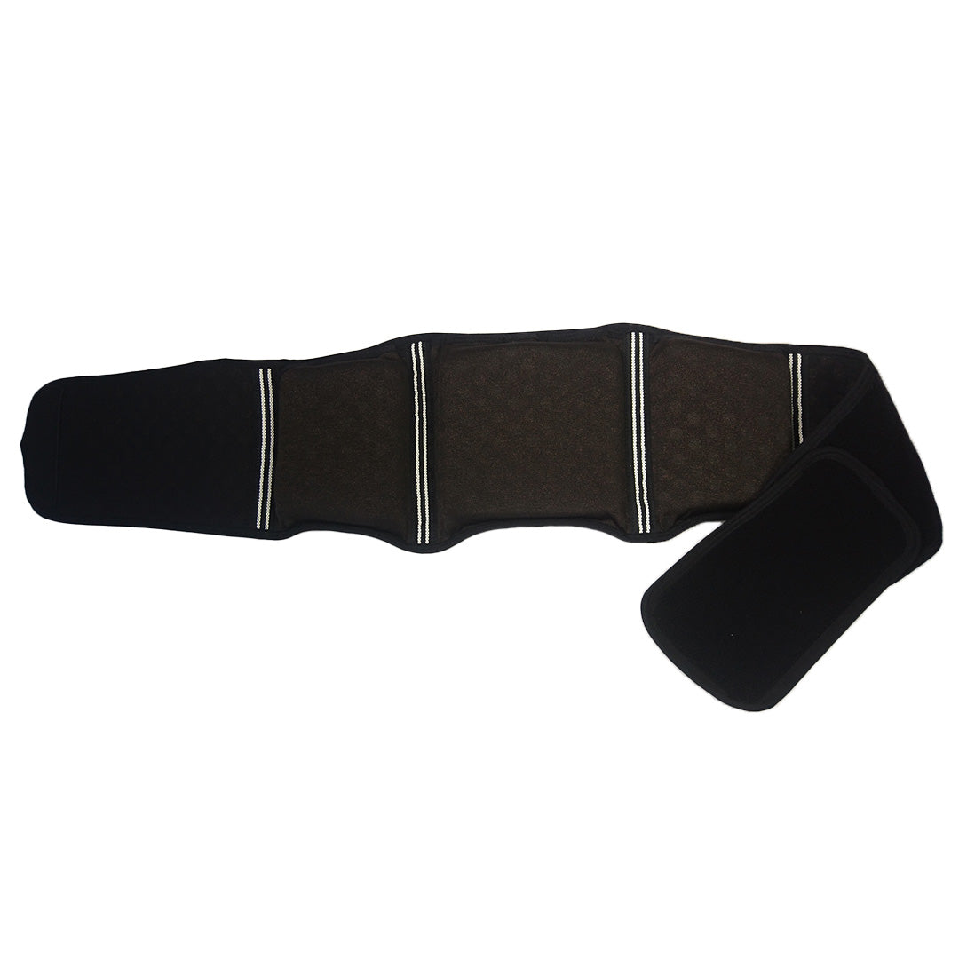 おやすみ腰まくら(黒/赤) 蓄熱 保温