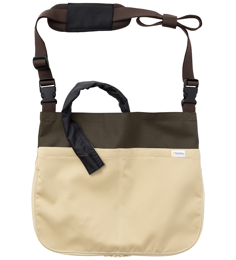 導尿・採尿バッグのための消臭カバー V2 日本製 肩掛け ショルダー 丈夫 消臭 抗菌 軽量  （ホースカバー約50cm付き）