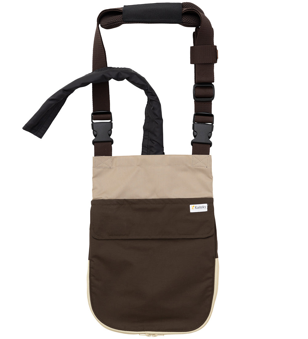 導尿・採尿バッグのための消臭カバー 縦型 日本製 肩掛け ショルダー 丈夫 消臭 抗菌 軽量 （ホースカバー約50cm付き）